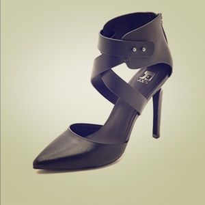 Joe Jeans leather strapped heels